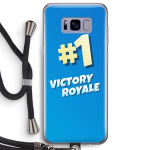 CaseCompany Victory Royale: Samsung Galaxy S8 Plus Transparant Hoesje met koord