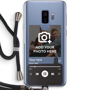 CaseCompany Music Player: Samsung Galaxy S9 Plus Transparant Hoesje met koord