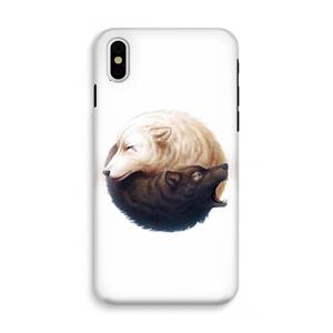 CaseCompany Yin Yang Wolves: iPhone XS Tough Case