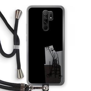 CaseCompany Musketon Painter: Xiaomi Redmi 9 Transparant Hoesje met koord