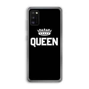 CaseCompany Queen zwart: Samsung Galaxy A41 Transparant Hoesje