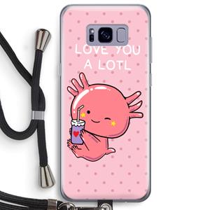 CaseCompany Love You A Lotl: Samsung Galaxy S8 Plus Transparant Hoesje met koord