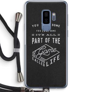 CaseCompany Life: Samsung Galaxy S9 Plus Transparant Hoesje met koord