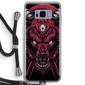 CaseCompany Hell Hound and Serpents: Samsung Galaxy S8 Plus Transparant Hoesje met koord