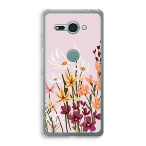 CaseCompany Painted wildflowers: Sony Xperia XZ2 Compact Transparant Hoesje