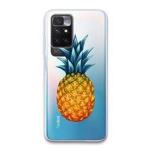 CaseCompany Grote ananas: Xiaomi Redmi 10 Transparant Hoesje