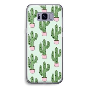 CaseCompany Cactus Lover: Samsung Galaxy S8 Transparant Hoesje