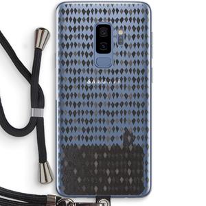CaseCompany Crazy shapes: Samsung Galaxy S9 Plus Transparant Hoesje met koord