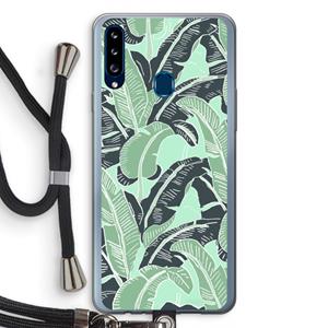 CaseCompany This Sh*t Is Bananas: Samsung Galaxy A20s Transparant Hoesje met koord