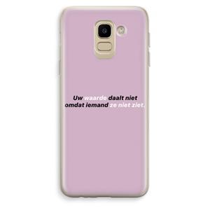 CaseCompany uw waarde daalt niet: Samsung Galaxy J6 (2018) Transparant Hoesje