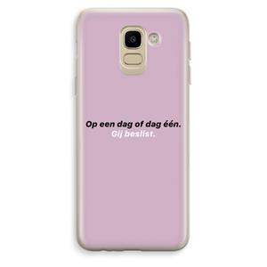CaseCompany gij beslist: Samsung Galaxy J6 (2018) Transparant Hoesje