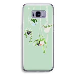 CaseCompany Hang In There: Samsung Galaxy S8 Transparant Hoesje