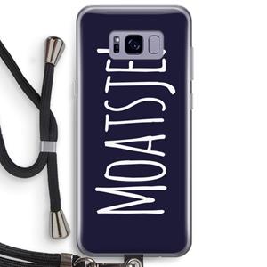 CaseCompany Moatsje!: Samsung Galaxy S8 Plus Transparant Hoesje met koord