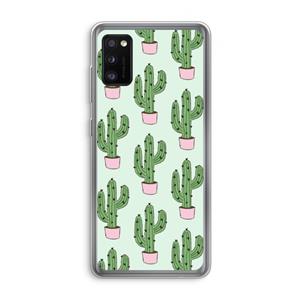 CaseCompany Cactus Lover: Samsung Galaxy A41 Transparant Hoesje