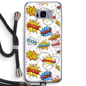 CaseCompany Pow Smack: Samsung Galaxy S8 Plus Transparant Hoesje met koord