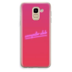 CaseCompany Vice Glow: Samsung Galaxy J6 (2018) Transparant Hoesje