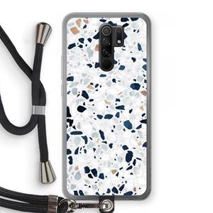 CaseCompany Terrazzo N°1: Xiaomi Redmi 9 Transparant Hoesje met koord