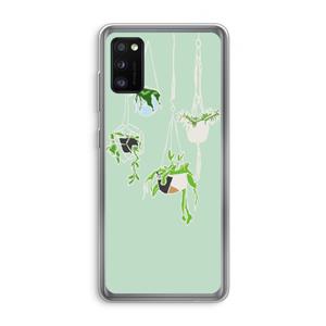 CaseCompany Hang In There: Samsung Galaxy A41 Transparant Hoesje