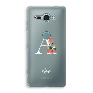 CaseCompany Pink Bouquet: Sony Xperia XZ2 Compact Transparant Hoesje