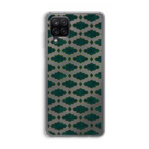 CaseCompany Moroccan tiles: Samsung Galaxy A12 Transparant Hoesje