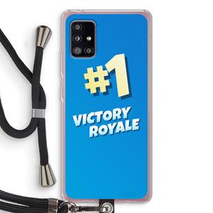 CaseCompany Victory Royale: Samsung Galaxy A51 5G Transparant Hoesje met koord