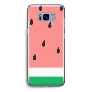CaseCompany Watermeloen: Samsung Galaxy S8 Transparant Hoesje