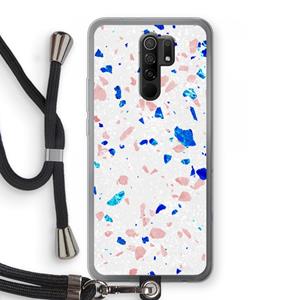 CaseCompany Terrazzo N°6: Xiaomi Redmi 9 Transparant Hoesje met koord