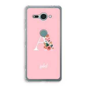 CaseCompany Pink Bouquet: Sony Xperia XZ2 Compact Transparant Hoesje