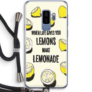 CaseCompany Lemonade: Samsung Galaxy S9 Plus Transparant Hoesje met koord