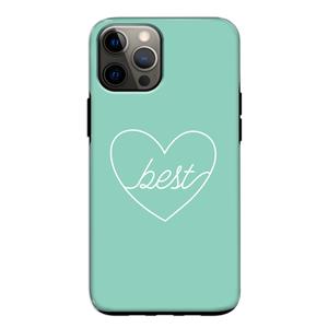 CaseCompany Best heart pastel: iPhone 12 Pro Tough Case