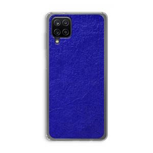 CaseCompany Majorelle Blue: Samsung Galaxy A12 Transparant Hoesje