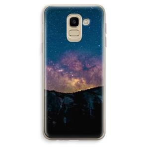 CaseCompany Travel to space: Samsung Galaxy J6 (2018) Transparant Hoesje