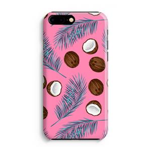 CaseCompany Kokosnoot roze: Volledig Geprint iPhone 7 Plus Hoesje