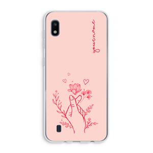 CaseCompany Giving Flowers: Samsung Galaxy A10 Transparant Hoesje