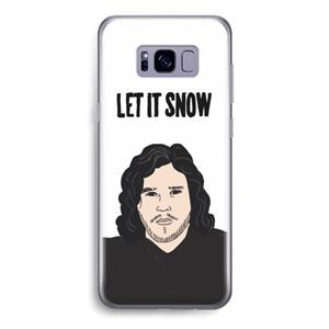 CaseCompany Let It Snow: Samsung Galaxy S8 Transparant Hoesje