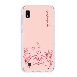 CaseCompany Love is in the air: Samsung Galaxy A10 Transparant Hoesje