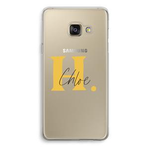 CaseCompany Amber Script: Samsung Galaxy A3 (2016) Transparant Hoesje