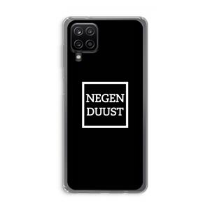 CaseCompany Negenduust black: Samsung Galaxy A12 Transparant Hoesje