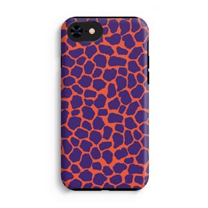 CaseCompany Purple Giraffe: iPhone 8 Tough Case
