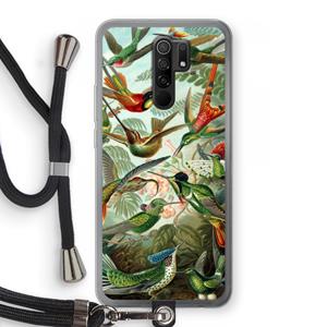 CaseCompany Haeckel Trochilidae: Xiaomi Redmi 9 Transparant Hoesje met koord