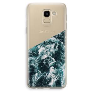 CaseCompany Zee golf: Samsung Galaxy J6 (2018) Transparant Hoesje