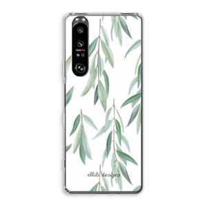 CaseCompany Branch up your life: Sony Xperia 1 III Transparant Hoesje