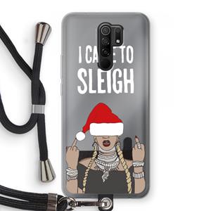 CaseCompany Came To Sleigh: Xiaomi Redmi 9 Transparant Hoesje met koord