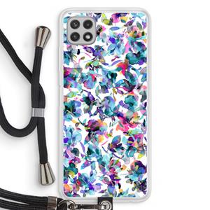 CaseCompany Hibiscus Flowers: Samsung Galaxy A22 4G Transparant Hoesje met koord
