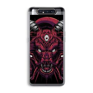 CaseCompany Hell Hound and Serpents: Samsung Galaxy A80 Transparant Hoesje