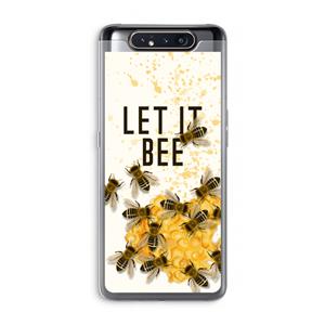 CaseCompany Let it bee: Samsung Galaxy A80 Transparant Hoesje