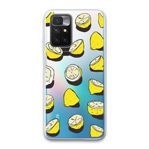 CaseCompany When Life Gives You Lemons...: Xiaomi Redmi 10 Transparant Hoesje