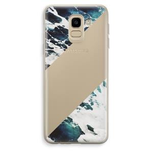 CaseCompany Golven: Samsung Galaxy J6 (2018) Transparant Hoesje