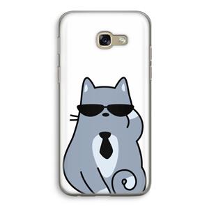 CaseCompany Cool cat: Samsung Galaxy A5 (2017) Transparant Hoesje