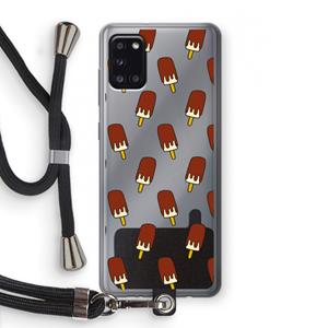 CaseCompany Yummy: Samsung Galaxy A31 Transparant Hoesje met koord